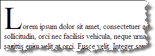 first letter pseudo element