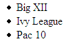 list