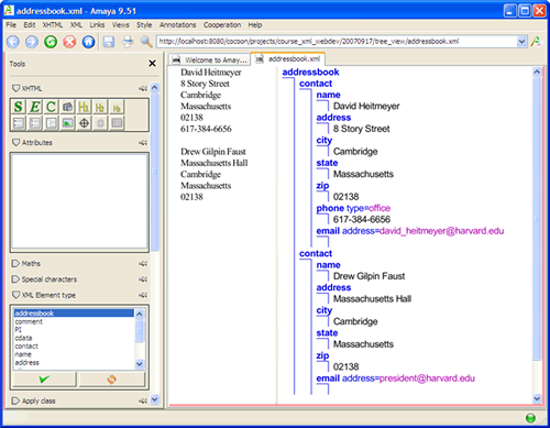 amaya screenshot